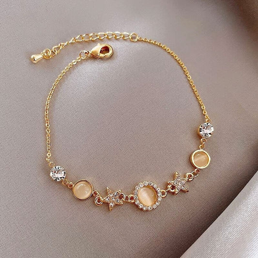 Golden Wishing Stars Bracelet